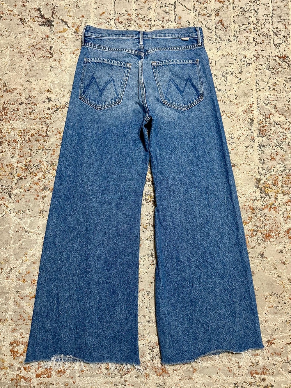MOTHER The Lemon Twist Sneak High Waist Wide Leg Jeans size 28 - Picture 5 of 14